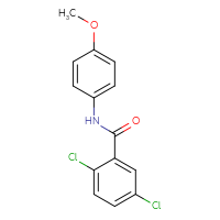 Chemical structure of 2,5-dichloro-N-(4-methoxyphenyl)benzamide - CSSB00046125777