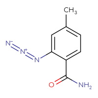 Chemical structure of 2-azido-4-methylbenzamide - CSSB00012787856