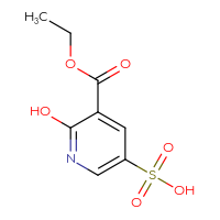Chemical structure of 5-(ethoxycarbonyl)-6-hydroxypyridine-3-sulfonic acid - CSSB00000069201