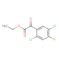 Chemical structure of ethyl 2-(2,5-dichloro-4-fluorophenyl)-2-oxoacetate - CSSB00040107347