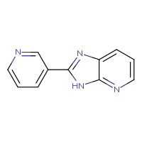 Chemical structure of 3-{3H-imidazo[4,5-b]pyridin-2-yl}pyridine - CSSB00011549837