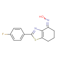 Chemical structure of N-[2-(4-fluorophenyl)-4,5,6,7-tetrahydro-1,3-benzothiazol-4-ylidene]hydroxylamine - CSSB00000700031