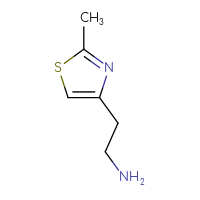 Chemical structure of 2-(2-methyl-1,3-thiazol-4-yl)ethan-1-amine - CSSB00000735737