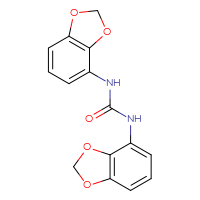 Chemical structure of 1,3-bis(2H-1,3-benzodioxol-4-yl)urea - CSSB00016993790