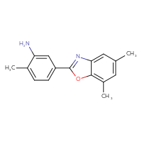 Chemical structure of 5-(5,7-dimethyl-1,3-benzoxazol-2-yl)-2-methylaniline - CSSB00020601217