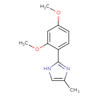 Chemical structure of 2-(2,4-dimethoxyphenyl)-4-methyl-1H-imidazole - CSSB00010226551