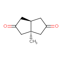 Chemical structure of (3as,6ar)-3a-methyl-octahydropentalene-2,5-dione - CSSB02125745188