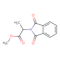 Chemical structure of methyl 2-(1,3-dioxo-2,3-dihydro-1H-isoindol-2-yl)propanoate - CSSB00016100112
