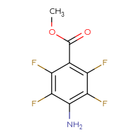 Chemical structure of methyl 4-amino-2,3,5,6-tetrafluorobenzoate - CSSB00000035673