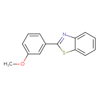 Chemical structure of 2-(3-methoxyphenyl)-1,3-benzothiazole - CSSB00121594755