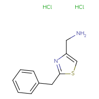 Chemical structure of 1-(2-benzyl-1,3-thiazol-4-yl)methanamine dihydrochloride - CSSB00015185275