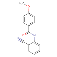 Chemical structure of N-(2-cyanophenyl)-4-methoxybenzamide - CSSB00046111682