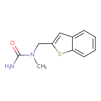 Chemical structure of 1-[(1-benzothiophen-2-yl)methyl]-1-methylurea - CSSB00157647956