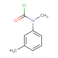 Chemical structure of N-methyl-N-(3-methylphenyl)carbamoyl chloride - CSSB00011998580