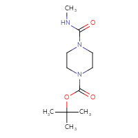 Chemical structure of tert-butyl 4-(methylcarbamoyl)piperazine-1-carboxylate - CSSB00000024709