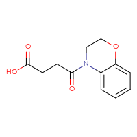 Chemical structure of 4-(3,4-dihydro-2H-1,4-benzoxazin-4-yl)-4-oxobutanoic acid - CSSB00000352514