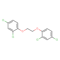 Chemical structure of 2,4-dichloro-1-[2-(2,4-dichlorophenoxy)ethoxy]benzene - CSSB00000060775