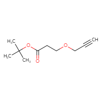 Chemical structure of tert-butyl 3-(prop-2-yn-1-yloxy)propanoate - CSSB00010977406