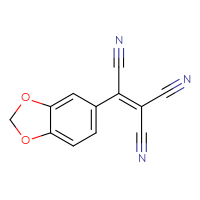 Chemical structure of 1-(2H-1,3-benzodioxol-5-yl)eth-1-ene-1,2,2-tricarbonitrile - CSSB00025754905