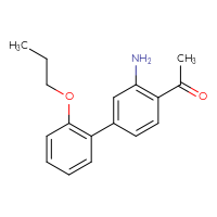 Chemical structure of 1-{3-amino-2'-propoxy-[1,1'-biphenyl]-4-yl}ethan-1-one - CSSB06592849756