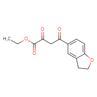 Chemical structure of ethyl 4-(2,3-dihydro-1-benzofuran-5-yl)-2,4-dioxobutanoate - CSSB00138557096