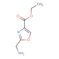 Chemical structure of ethyl 2-(aminomethyl)-1,3-oxazole-4-carboxylate - CSSB00049897943
