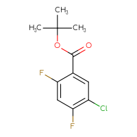 Chemical structure of tert-butyl 5-chloro-2,4-difluorobenzoate - CSSB00049501085