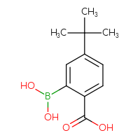 Chemical structure of 4-tert-butyl-2-(dihydroxyboranyl)benzoic acid - CSSB15003386099