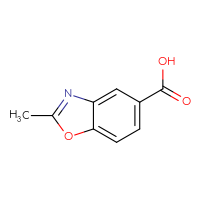 Chemical structure of 2-methyl-1,3-benzoxazole-5-carboxylic acid - CSSB00000709727