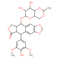 Chemical structure of 16-({7,8-dihydroxy-2-methyl-hexahydro-2H-pyrano[3,2-d][1,3]dioxin-6-yl}oxy)-10-(4-hydroxy-3,5-dimethoxyphenyl)-4,6,13-trioxatetracyclo[7.7.0.0³,⁷.0¹¹,¹⁵]hexadeca-1,3(7),8-trien-12-one - CSSB00121573923