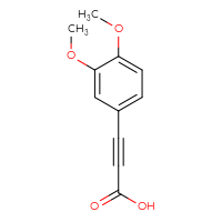 Chemical structure of 3-(3,4-dimethoxyphenyl)prop-2-ynoic acid - CSSB00011892734