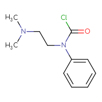 Chemical structure of N-[2-(dimethylamino)ethyl]-N-phenylcarbamoyl chloride - CSSB15005990286