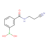 Chemical structure of {3-[(2-cyanoethyl)carbamoyl]phenyl}boronic acid - CSSB00000049401