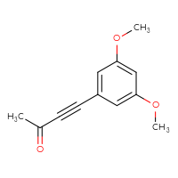 Chemical structure of 4-(3,5-dimethoxyphenyl)but-3-yn-2-one - CSSB06361362981