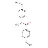 Chemical structure of 4-methoxy-N-(4-methoxyphenyl)-N-methylbenzamide - CSSB00103928972