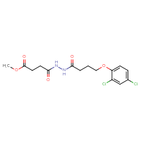 Chemical structure of methyl 4-[4-(2,4-dichlorophenoxy)butanehydrazido]-4-oxobutanoate - CSSB00020577683