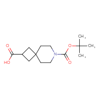 Chemical structure of 7-[(tert-butoxy)carbonyl]-7-azaspiro[3.5]nonane-2-carboxylic acid - CSSB00010062876