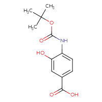 Chemical structure of 4-{[(tert-butoxy)carbonyl]amino}-3-hydroxybenzoic acid - CSSB00000765895