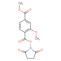 Chemical structure of 1-(2,5-dioxopyrrolidin-1-yl) 4-methyl 2-methoxybenzene-1,4-dicarboxylate - CSSB20269821432