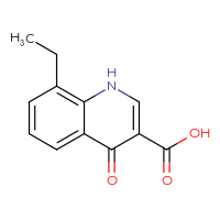Chemical structure of 8-ethyl-4-oxo-1,4-dihydroquinoline-3-carboxylic acid - CSSB00011310581
