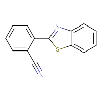 Chemical structure of 2-(1,3-benzothiazol-2-yl)benzonitrile - CSSB00102591390