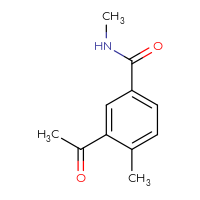 Chemical structure of 3-acetyl-N,4-dimethylbenzamide - CSSB01991090173