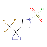 Chemical structure of 3-[3-(trifluoromethyl)-3H-diazirin-3-yl]azetidine-1-sulfonyl chloride - CSSB14959847830