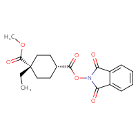 Chemical structure of 4-(1,3-dioxo-2,3-dihydro-1H-isoindol-2-yl) 1-methyl (1s,4r)-1-ethylcyclohexane-1,4-dicarboxylate - CSSB17484204120