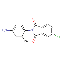 Chemical structure of 2-(4-amino-2-methylphenyl)-5-chloro-2,3-dihydro-1H-isoindole-1,3-dione - CSSB00000063938