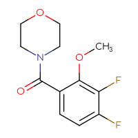 Chemical structure of 4-(3,4-difluoro-2-methoxybenzoyl)morpholine - CSSB06469582307