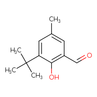 Chemical structure of 3-tert-butyl-2-hydroxy-5-methylbenzaldehyde - CSSB00011202351