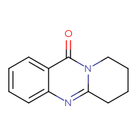Chemical structure of 6H,7H,8H,9H,11H-pyrido[2,1-b]quinazolin-11-one - CSSB00000730894