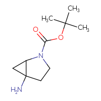 Chemical structure of tert-butyl 5-amino-2-azabicyclo[3.1.0]hexane-2-carboxylate - CSSB00000144005
