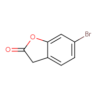Chemical structure of 6-bromo-2,3-dihydro-1-benzofuran-2-one - CSSB00016006092